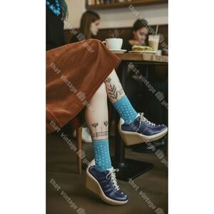 Tsubo Wedge Platform Sneakers Kicks, US 7.5 EU 38.5